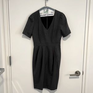 Jcrew work dress in dark grey, size 0